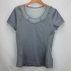 Stella mcCartney adidas top silver NWT size M